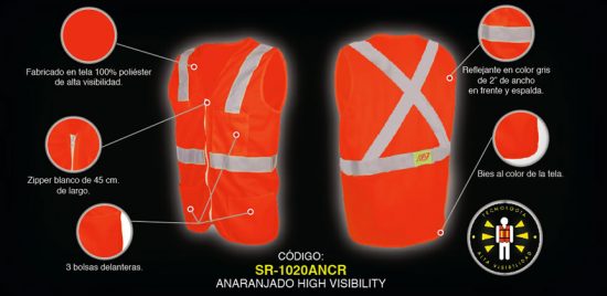 Chaleco SR1020 anaranjado